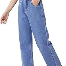 Stretchable Denim Fabric High Rise Wide Leg Jeans for Girls II Girls Bootcut Jeans-image-76