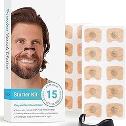 15 Pair Nose Strips for Breathing, Improve Sleep Quality Nasal Strips, Nasal Strip, Agnetic Nose Strips for Breathing, Nose Strip, Anti Snoring Nose Clip, Intake Breathing Nasal Strip Reduce Snoring-image-29