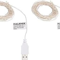 Halonix Bliss 10 Meter Led Rice Light | Decorative Light | Fairy Light | USB Powered | String Light | Diwali Light | Blue| Pack 2 |Diwali Lights for Decoration for Home-65