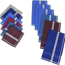 Kuber Industries Cotton 12 Piece Premium Collection Men's Handkerchief Set (Multicolour)-image-85