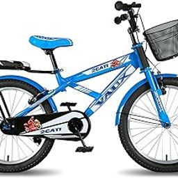 Vaux 2Cati 20 inch Cycle for Kids 5 to 8 Years with Basket & Backseat, 20T Cycle for Kids with Steel Frame, Alloy Rims & Tubular Tyres, Bicycle for Boys & Girls with Ideal Height 3.6ft to 4.5ft(Blue)-image-23