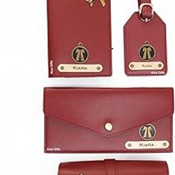 Personalized Name & Charm Advocate Leather Combo Giftset for Women | Customized Birthday Anniversary Corporate Retirement Gift for Lady Lawyers & Legal Professionals | Made for Advocates (Wine)-image-4