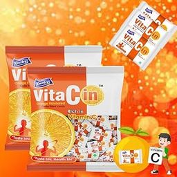 Derby Combo of VitaCin Poly Pouch / 100pieces each packet / Orange Flavoured Candies Enriched with Vitamin C / Vitamin C Candies / Healthy Combo Pack of 2 / Suitable for Men, Women and Children / Parties Pack / Birthday Paryt Pack / Anniversary / Celebrations-image-81