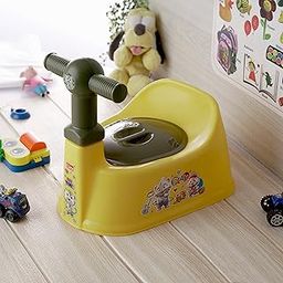 Zerya Kids Toilet Trainer Baby Potty Seat With Stylish Handle & Closing Lid With Back Support Toilet Potty Seat For Girls & Boys (For 6-18 Month Kids) (Yellow)-image-89