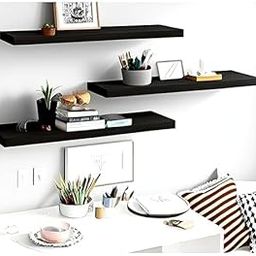 Modern/Wooden Shelves for Walls/Wall shelve for Bed Room/Hanging Wall Shelf/Wall shelve for Living Room/Wall Showcase/Wall Rack for Home Decoration, (Brown)-image-58
