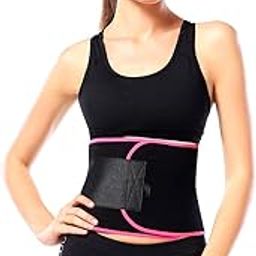 Rockfieln Slimming Belt Waist Shaper Tummy Trimmer Neoprene Hot Sauna Waist Sweat Slim Belly Stomach Fat Cutter Exerciser Weight Loss Unisex Sizes- Adjustable Multi Colour-image-7