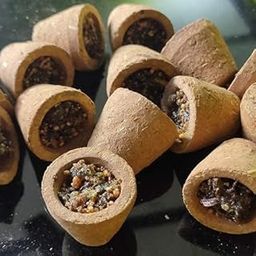 Dry Cow Dung Aromatic Dhoop Sambrani | Hawan Cup Guggal/Loban Dhoop 100% Organic Cups | for Pooja Meditation and Fragrance Made with Cow Dung (Pack of 24 Pcs Dhoop Cup)-image-32