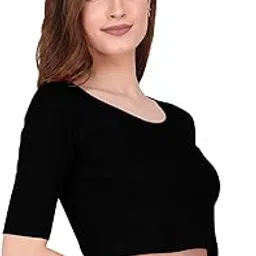 the blazze 1055 Women's Crop Top (Small, Black)-picture-35