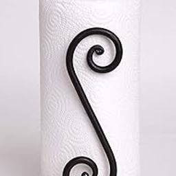 Unique Arts Tissue Iron Holder Wrought Iron S Shape Tissue Paper/Towel/Roll/Napkin Holder/Dispenser for Kitchen Bathroom and Dining Table (Black)-image-74
