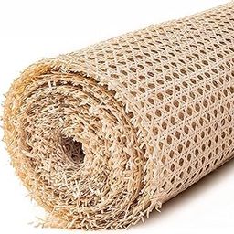 AJ Cane Store Cane Mesh Weaving Geometric Mat Roll for Furnishing Multicolor and Size (18 x 36, Natural Wood)-14