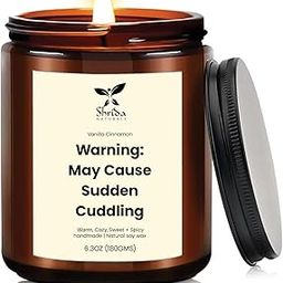 Shrida Naturals 100% Natural Soy Candle - Vanilla Cinnamon Scented | 180g (6.3oz) | Aromatherapy Jar Candle | 40+ Hours Burn | Cozy, Refreshing Fragrance for Bedroom, Living Room & Gifting-image-72
