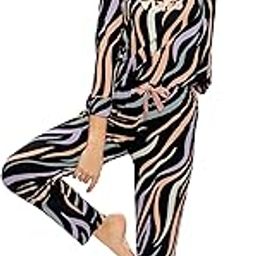 Women's Cotton LERIYA Print Full Sleev Classic Night Suit Set-image-53