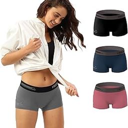 Women's Underwear Antibacterial Micromodal Airsoft | Boy Shorts | Soft Breathable & Moisture-Wicking Innerwear for Ultimate Comfort | No Chafing No Itching Flexible Fit (Pack of 4)-image-2