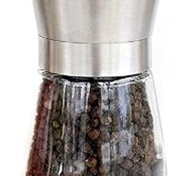Stainless Steel Grinder Adjustable Black Pepper Long Lasting Fresh Keeping Spice Grinder High Glass Blender for Pepper Cumin Sea Salt Mung Bean Fits in Kitchen (Small)-image-49