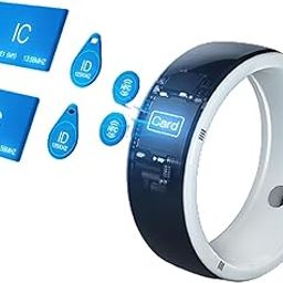 MEGXON NFC Multi-Function Smart Ring Built-in 6 RFID Cards and 2 Health Gems 128Gb of Storage Wireless Space Compatible with iOS and Android (Size : Large)-picture-26