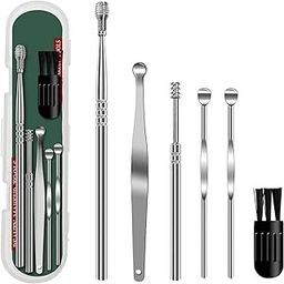 Jiya Enterprise 6-Piece Ear Wax Removal Tool Kit with Storage Box, Spring Ear Pick, Ear Curette Cleaner-31