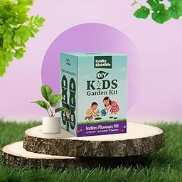 DIY Kits for Kids Sustainable & Eco-Friendly Festive Gift Box for Kids, Gardening Starter Kit for Kids 3 in 1 Indian Flavours Gardening Kit | Grow Your Own Kit - Coriander, Cucumber, Okra Plant-image-9