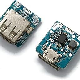 Electronicspices PACK OF 10 134n3p, t6845-c 5V Micro USB DIY Powerbank Charging Module Circuit Board Step Up with LED Indicator-11