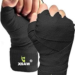 Professional Boxing Wrap for Men Hand Wrap for Boxing Punching Hand Wraps Wrist Supporter for Gym Boxing Bandage for MMA, Muay Thai, Martial Arts (Black, 110 inch)-picture-24