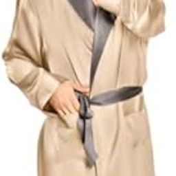 Men Satin Beige Robe-image-12