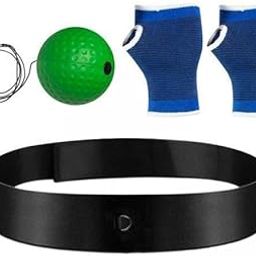 Enakshi (LABEL) Creations 3xBoxing Reflex Ball Headband Improve Hand Eye Coordination Agility Adjustable Green-picture-20
