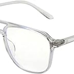 Blue Light Blocking Glasses Square Eyeglasses for Eye Protection | Sunglasses For Men & Women | Eyeglasses For Anti-blue & Anti eyestrain | Small-image-5