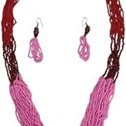 Small Glass bead jewellery | Length 43 Cm.-39