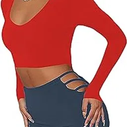 the blazze Women's Cotton Readymade Stretchable V Neck Full | Long Sleeve Regular Fit Saree Choli Blouses for Women L419-picture-32