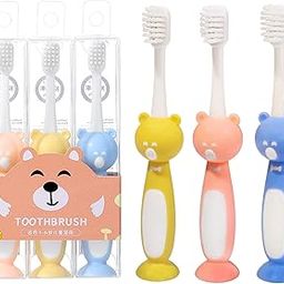 FunBlast Kids Toothbrush Cute Tooth Brush, Pack of 3 Pcs, PBT Soft Bristles Toothbrush For 3-6 Years Old Children, Manual Toothbrush for Kids - Multicolor (703, 3 Pc)-84