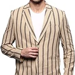 showoffff Men's Single Breasted Slim Blazer-picture-35