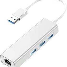 VOOCME USB 3.0 to RJ45 Ethernet LAN Adapter with 3 Port USB Hub - Silver-picture-21