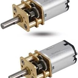 SAWSHIELD N20 3.7V - 6V 100 RPM Micro Gear Reduction DC Motor with 30:1 Metal Gearbox Motor, (Pack of 2)-16