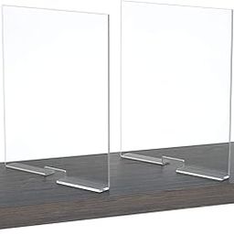 Plexify Acrylic Shelf Dividers for Cabinet & Closet – Clear Acrylic Organizer Separators (Pack of 2) | Closet Shelf Divider for Wood Shelves-image-91
