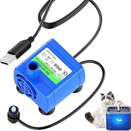Qpets® Pet Water Fountain Pump, Silent Upgraded USB Air Pumps with LED Indicator Light Automatic Power Outage After Water Shortage, 5V Water Fountain Pump Replacement, 160L/h Max-picture-25