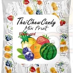 Rovan Holiwon Thai Chew Mix Fruit Candy Soft and Delicious Chewy Candy 300g (Imported)-picture-14