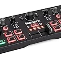 Numark DJ2GO2 Touch | Compact 2 Deck USB DJ Controller For Serato DJ with a Mixer/Crossfader, Audio Interface and Touch Capacitive Jog Wheels-image-74
