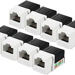 Echocart RJ 45 Keystone Jack Module Cat.5E FTP 500 Mhz 10GB - 8 Pack-21