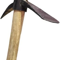 FTE Heavy Duty Gardening (Pickaxe) for Digging, Weeding Fully Iron and Rubber Grip Handle, Full Size Gardening Tool (Orange)-image-15