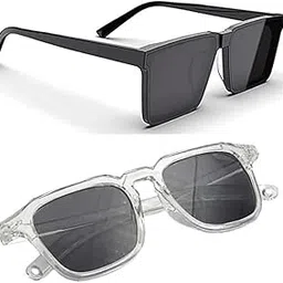elligator UV Protected Wayfarer Sunglasses for Men & Women | Full-Rim Cover Eyewear for Driving, Cycling, Sports | Lightweight Flexible Optical Frame for All-Day Comfort & Selfies Article Numb_205-05-picture-5