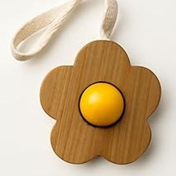 Beebox Wooden Baby Teether – Natural Non-Toxic Teethers (Flower)-image-92
