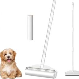 YHPDYL Floor Lint Roller with 2 Refills | 9.45" Extra Wide & Ultra Sticky | Long Handle Pet Hair Remover for Carpet, Couch, Bed & Hard Floors | Large-Surface Lint Remover Tool-image-31