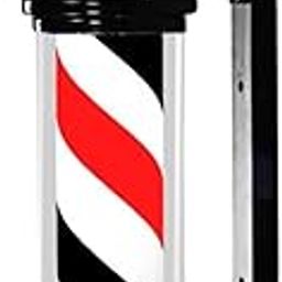 26.8" Barber Pole Light Classic Signs Led Barber For Indoor Salon Barbershop Red Black White-image-22