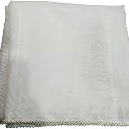 White Kotta Doria Dupatta with Lace Border, 2.5 Metres Length-14