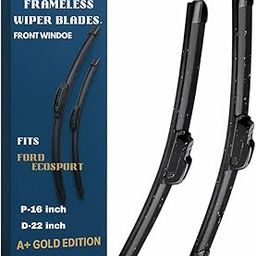 Car Wiper Blades for EcoSport (2012–2022) – Set of 2 | Front Windshield Wipers – 22” Driver & 16” Passenger | All-Weather Performance | Easy DIY Fit-16