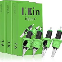 INKin Kelly Tattoo Cartridges 80Pcs Assorted, Finger Ledge Disposable Tattoo Needles Mixed, 1203RL, 1205RL, 1207RL, 1209RL, 1214RL Standard Round Liner L-Taper for Rotary Machine Supply-picture-53