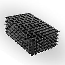 Halsey Germination Seedling Tray -98 Holes Seedling Trays for Plants, Seed Tray and Plant Tray, Reusable Trays for Garden Plantation, 98 Cavities Tray for Seeding (Pack of 50)-picture-27