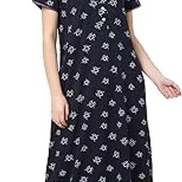 sweet dreams Women's Cotton Maxi Casual Regular Nightgown-picture-27