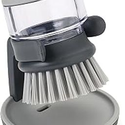 Joseph Joseph Palm Scrub Soap Dispensing Washing-Up Brush with Storage - Grey-image-34