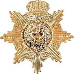 Crown and Roaring Lion-Shaped Wedding Brooch/Lapel Pin for Men (BP1101182G)-32
