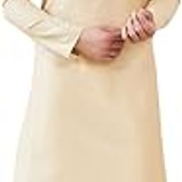 Men Full Sleeve Side Slit Cotton Solid Straight Mandarin Collar Kurta-image-79